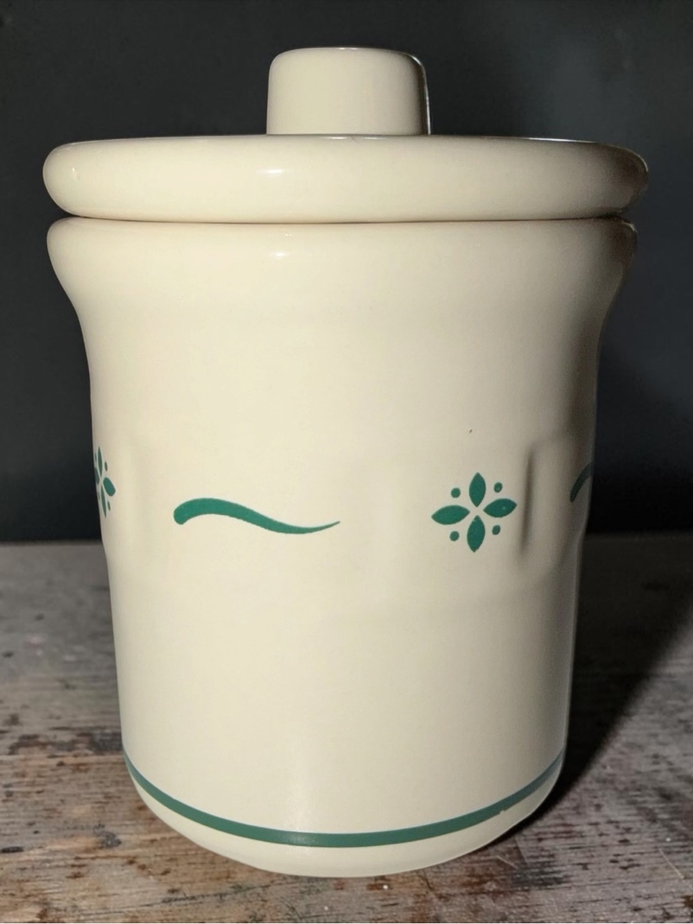 Longaberger Condiment Crock with Lid